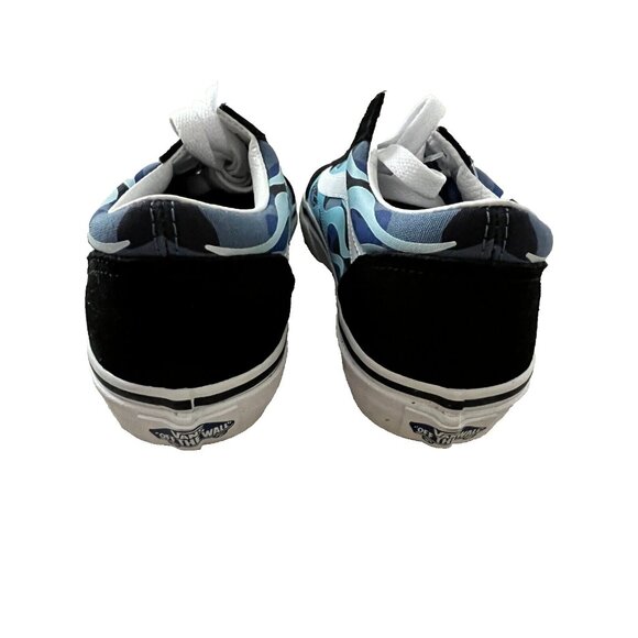 Vans Kid Old Skool Sneakers Camo Blue Flame / Black ( 2.5 ) - Picture 6 of 7